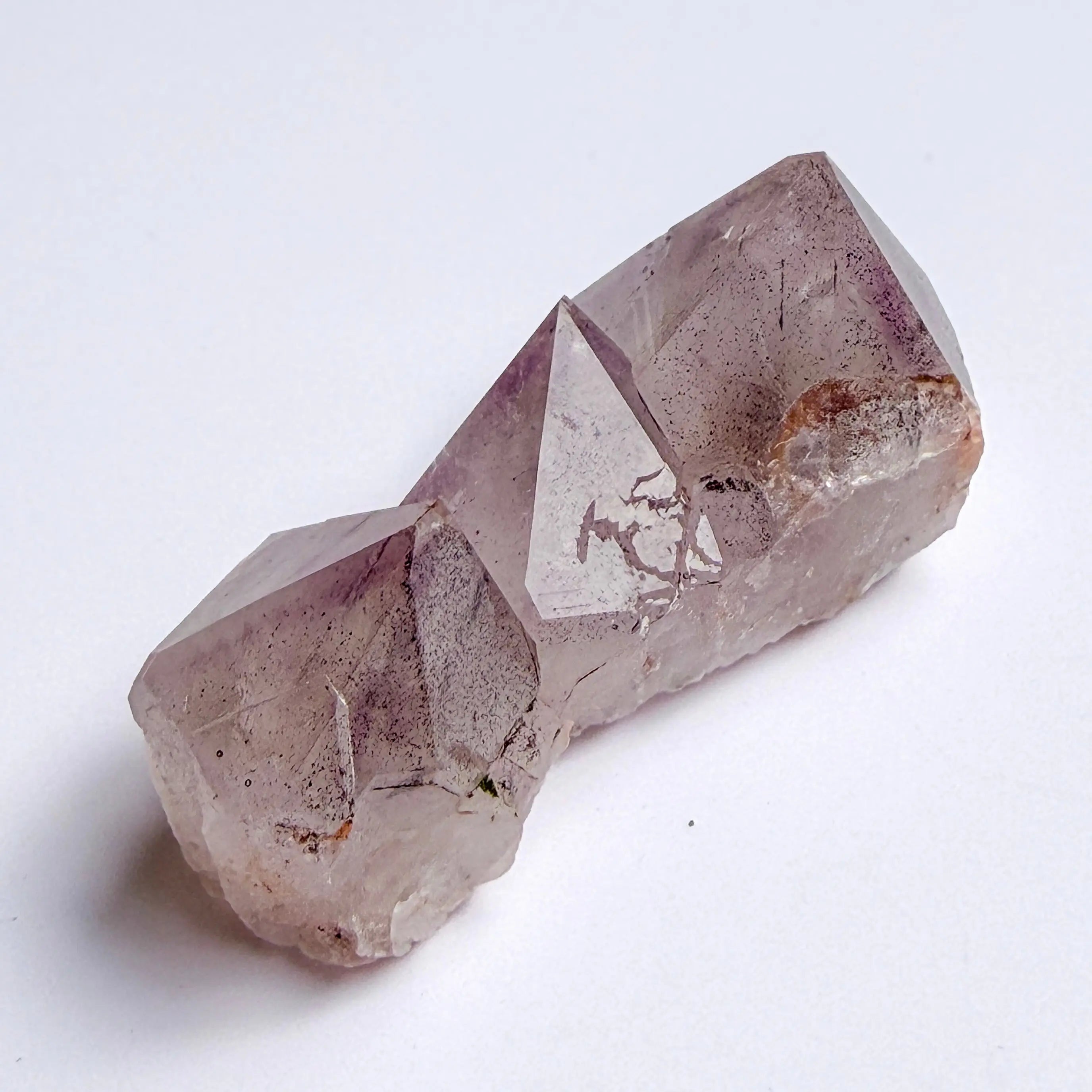 Garden Quartz with Amethyst and Hematite Inclusions view 4